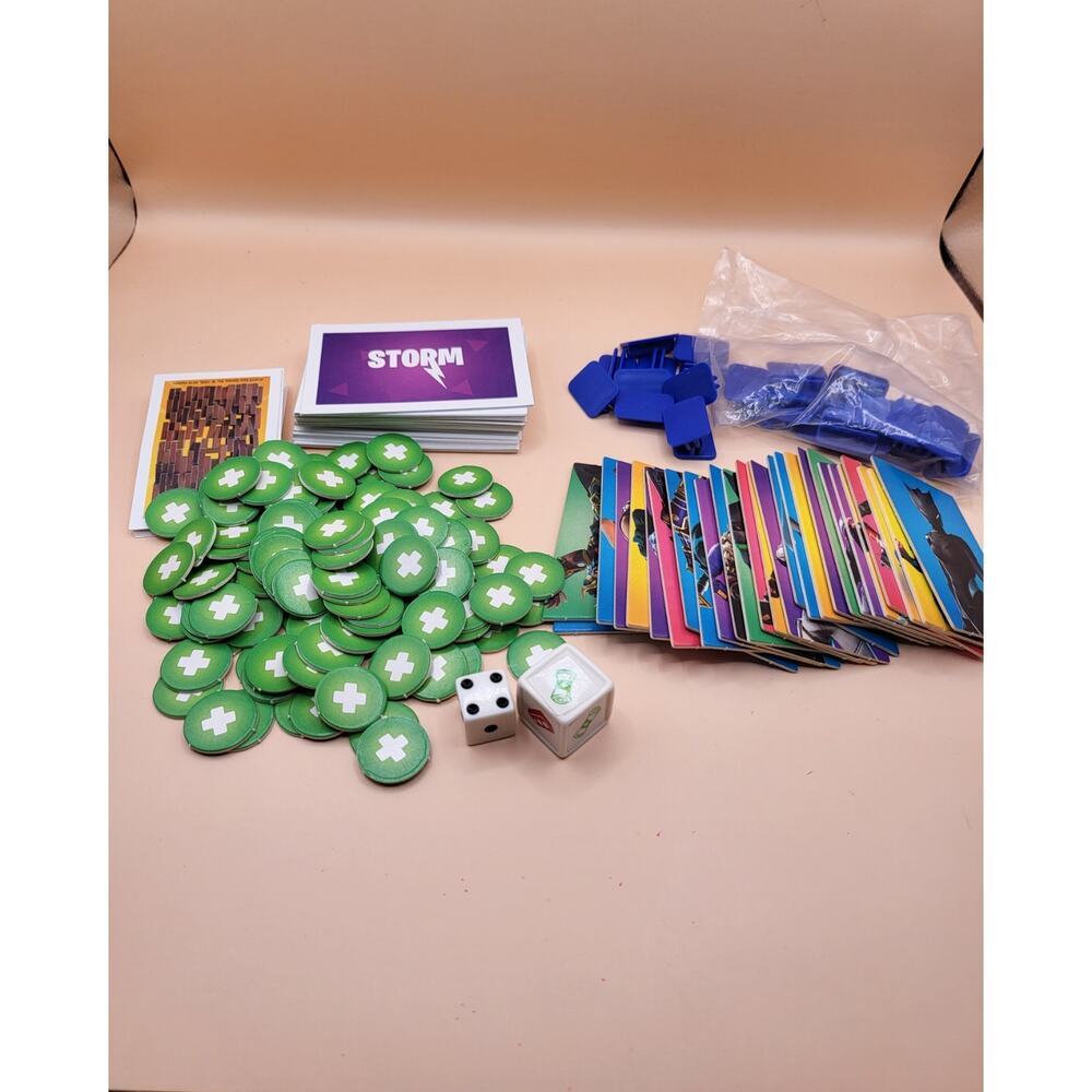 Monopoly Fortnite First Edition Board Game Dice Cards Pieces